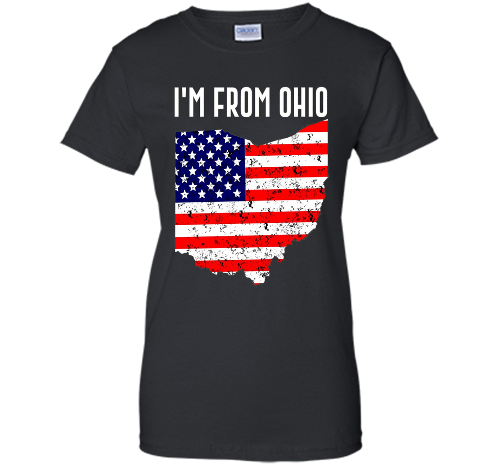 Proud of Ohio USA flag Independence day Tshirt