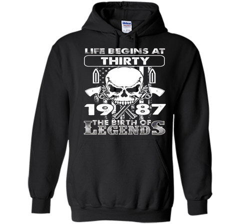30th Birthday Gifts 1987 The Birth Of Legends T-Shirt shirt
