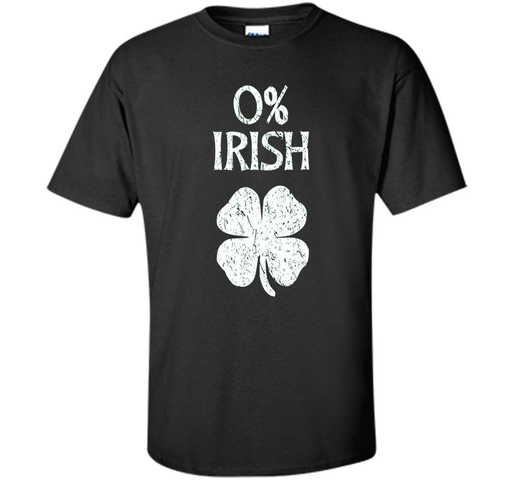 Short-Sleeve Unisex St. Patrick's Day T-Shirt with 0% Irish Screenprint