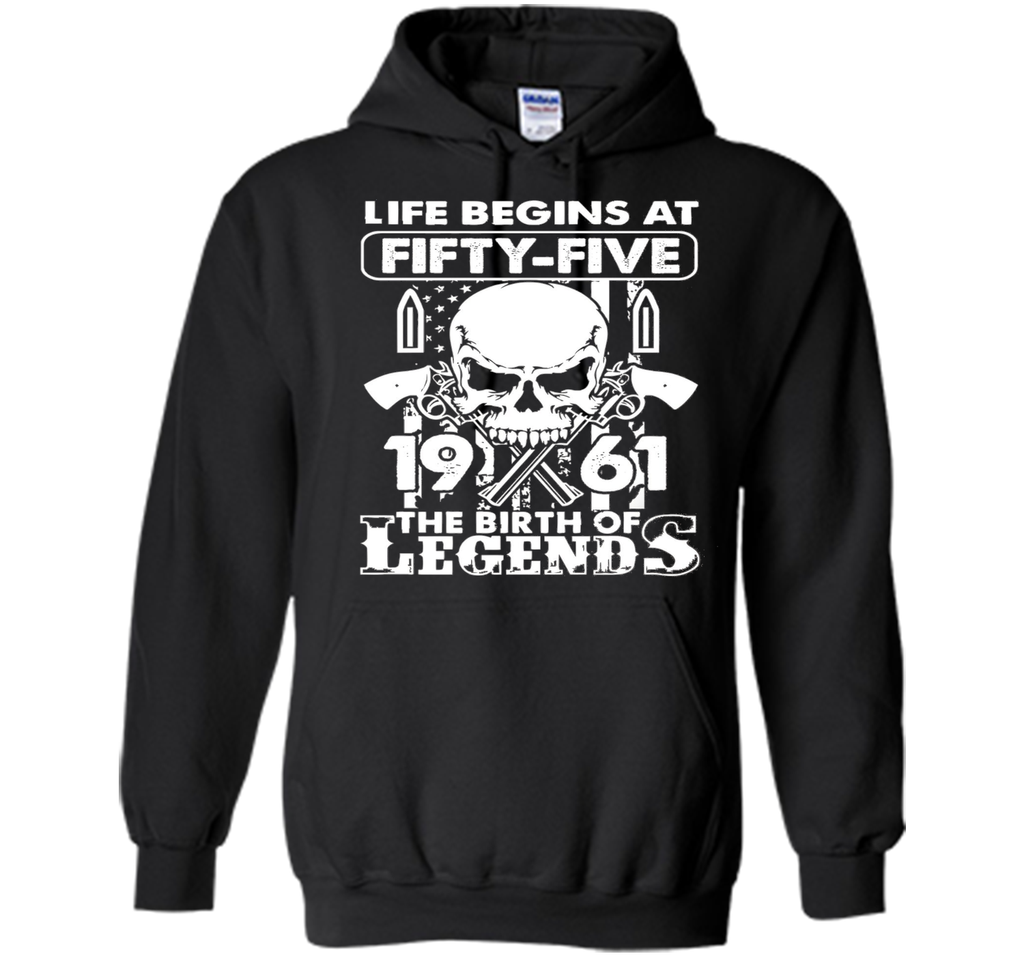 Life Begin At 55 - 1961 Birth Legends 55th Birthday T-shirts