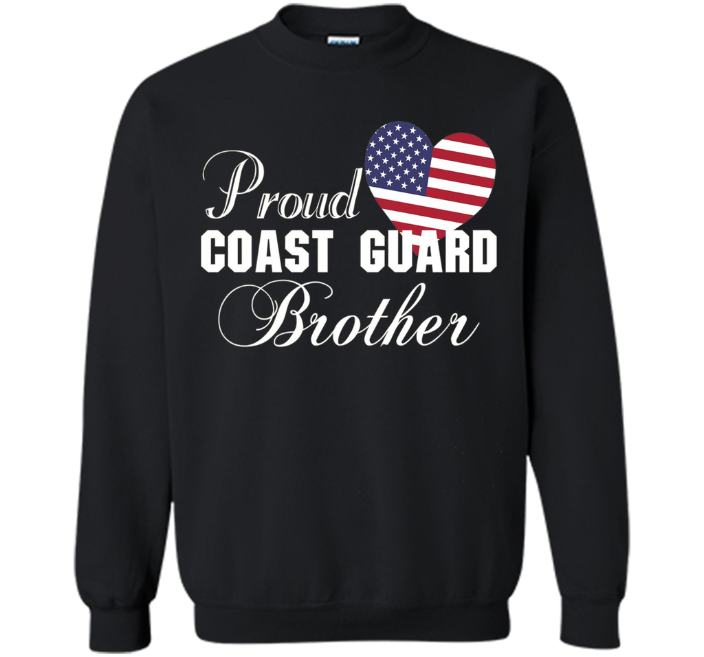 Pride U.S. Army - Proud Coast Guard Brother Heart T-shirt shirt