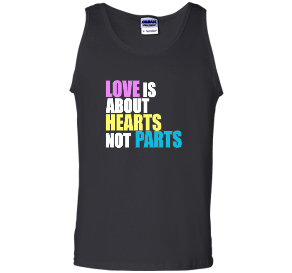 Love is about Hearts Not Parts, LGBT Pride Equality T-Shirt