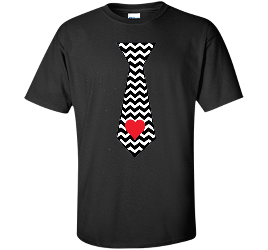 Valentines Day Gift for Men and Boys Tie T-Shirt