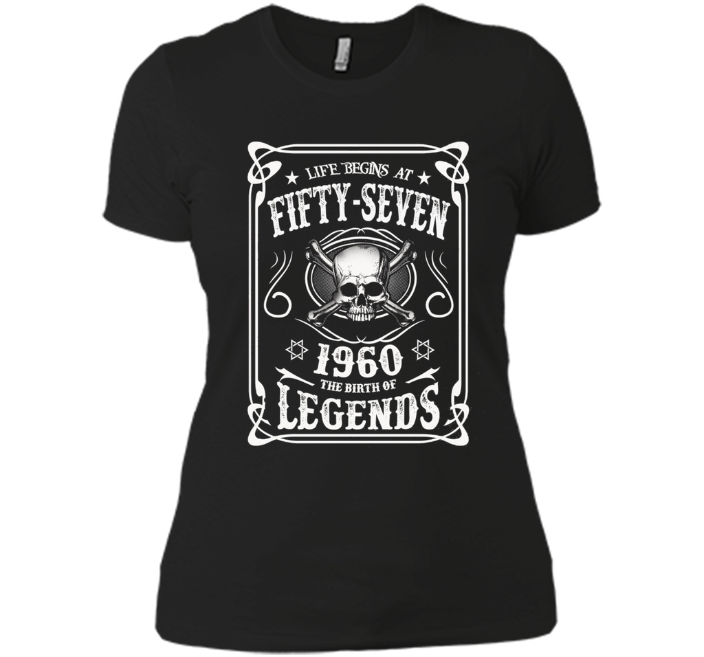 Life begins at 57 - 1960 - the birth of legends (v.2017) t-shirt