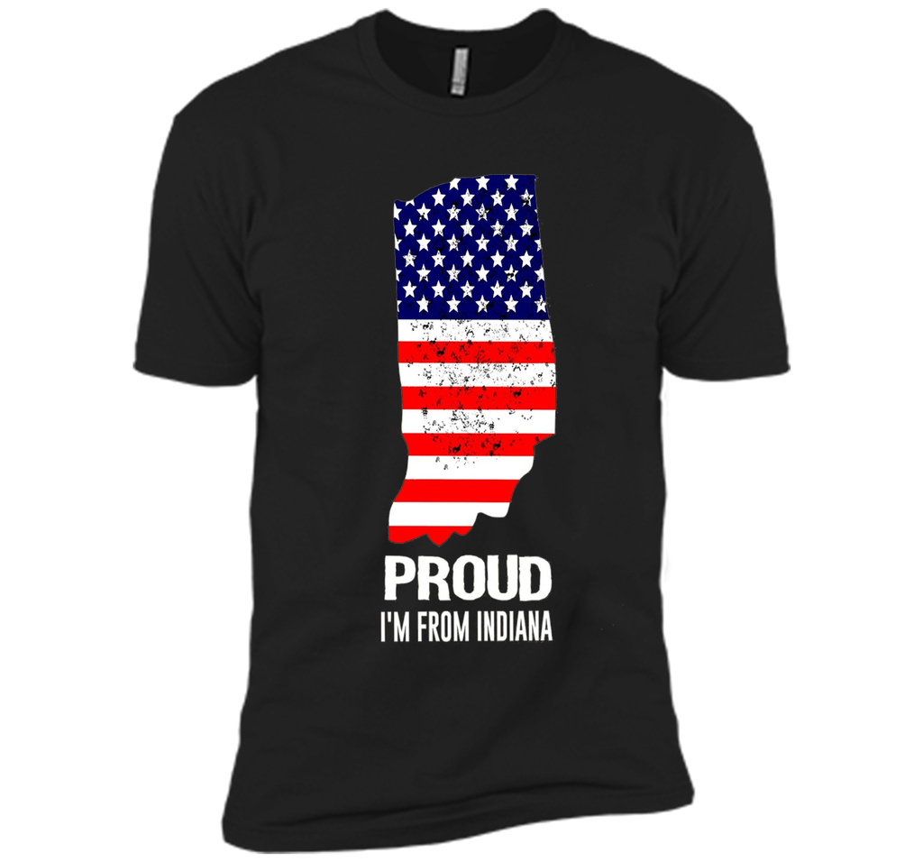 Proud of Indiana-US flag Independence day Tshirt