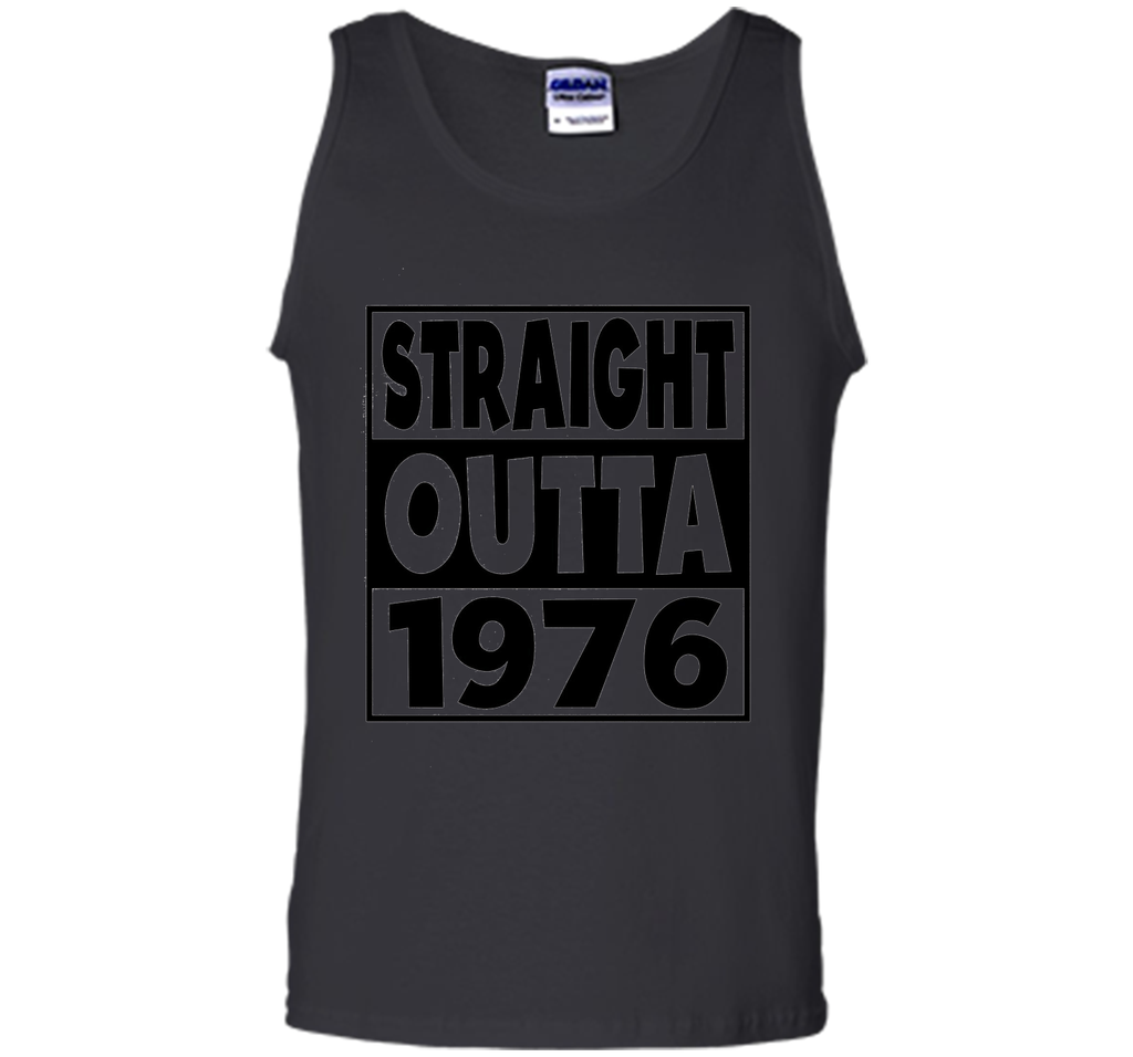41st Birthday Gift T-Shirt Straight Outta 1976 White