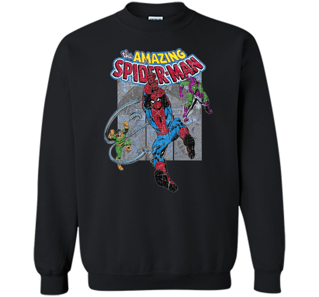 Amazing Spider-Man Battles Evil Graphic T-Shirt