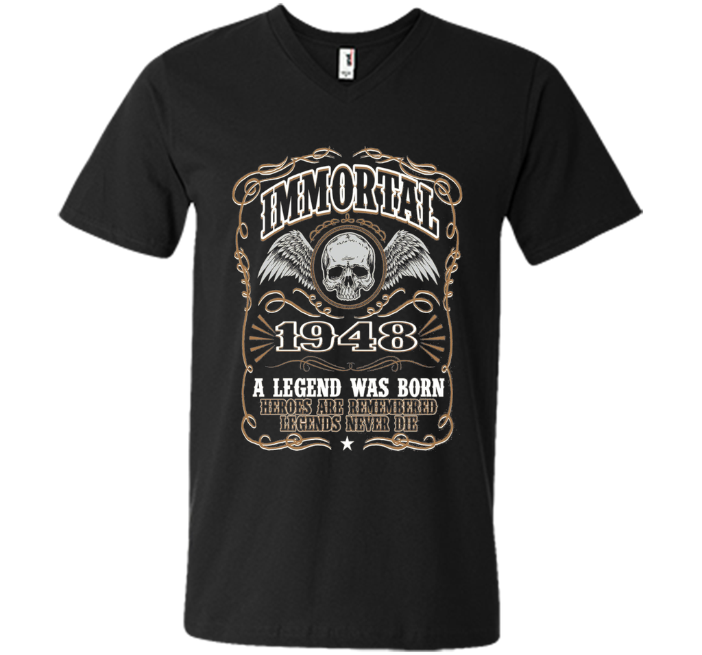 Immortal 1948 T-Shirt. 68th Birthday Gift For Men.