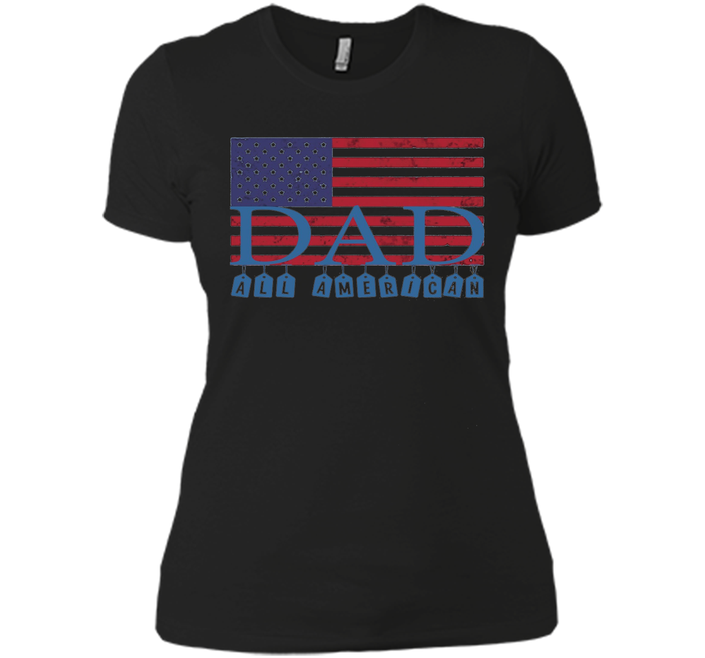 Mens Mens All American Dad American Flag Shirt, Father's Day Gift