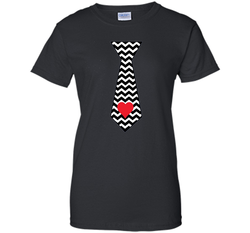 Valentines Day Gift for Men and Boys Tie T-Shirt