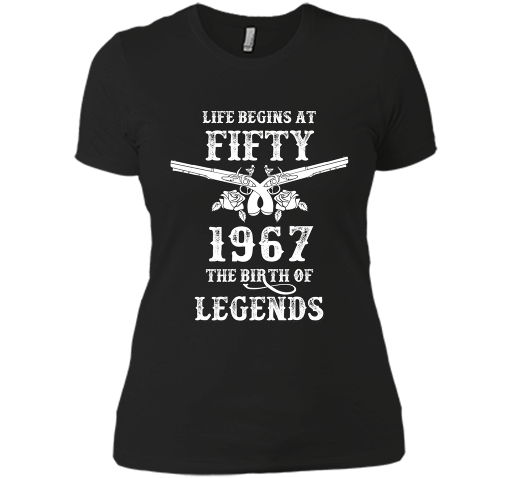 Vintage Life Begins At Fifty T-Shirt 50th Birthday Gift