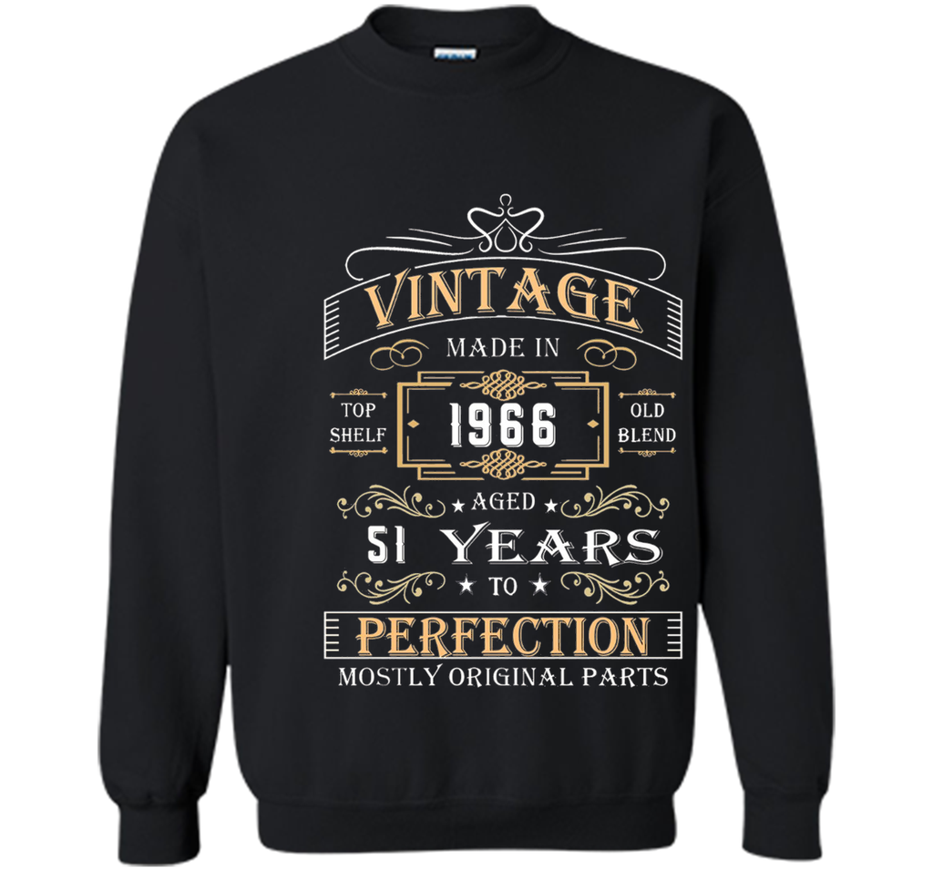 Vintage Age 51 Years 1966 Perfect 51st Birthday Gift T-Shirt