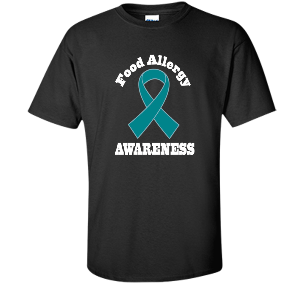 Food Allergy Awareness Teal Ribbon T-shirt