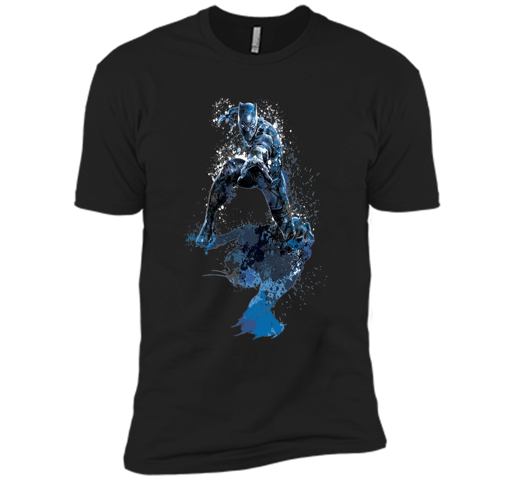 Black Panther Paint Splatter Graphic T-Shirt