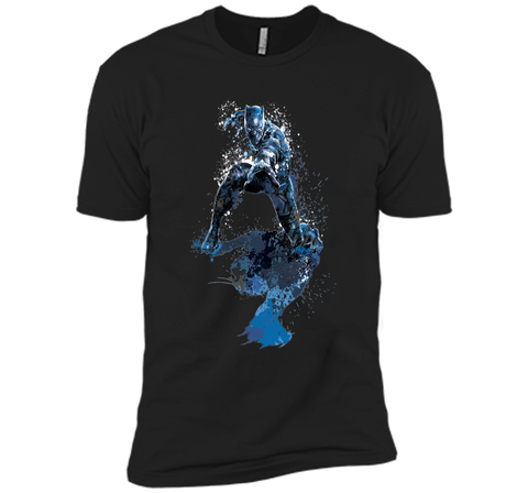 Black Panther Paint Splatter Graphic T-Shirt