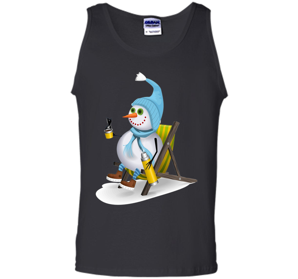 Snowman Camping T-Shirt