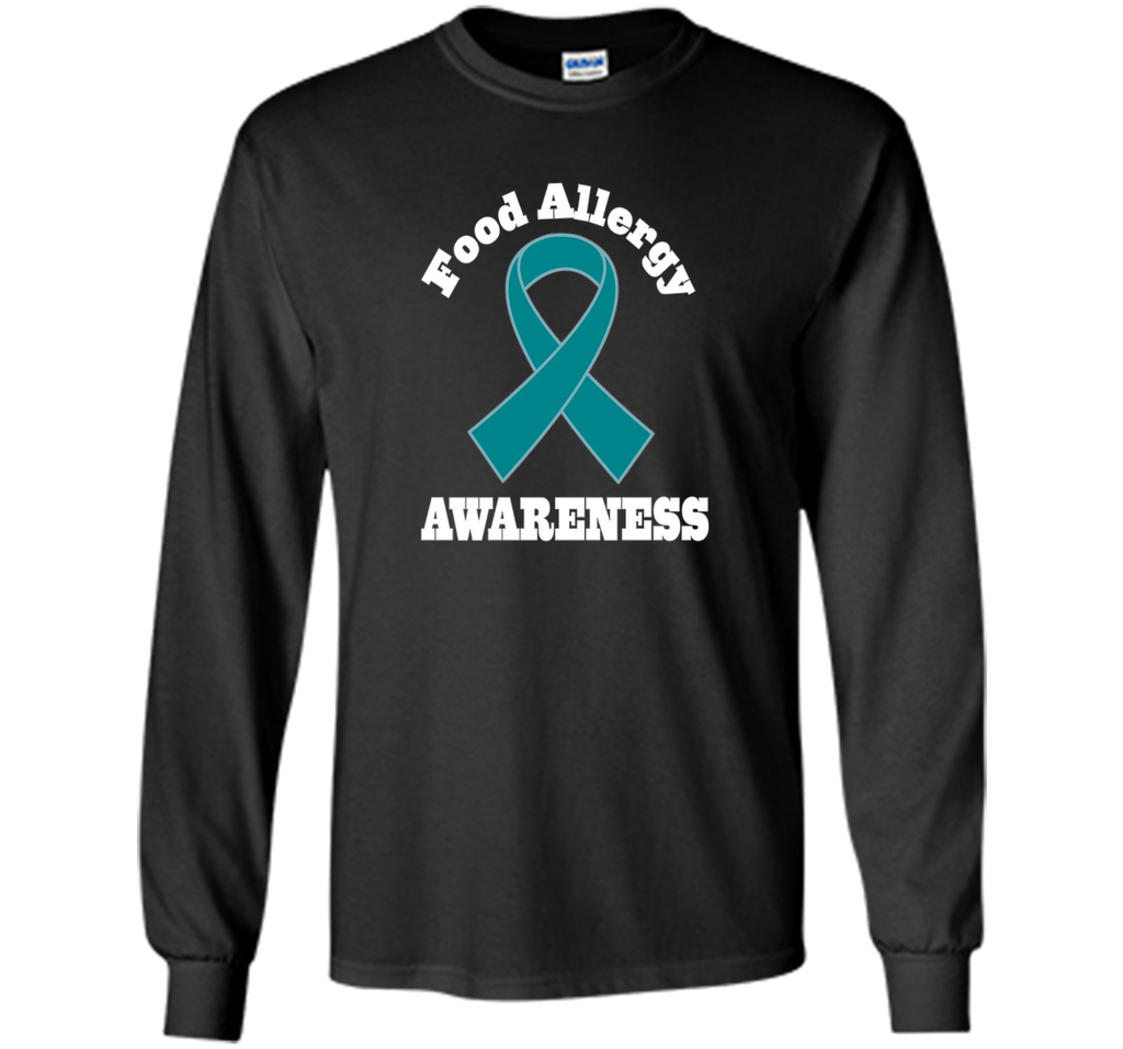 Food Allergy Awareness Teal Ribbon T-shirt