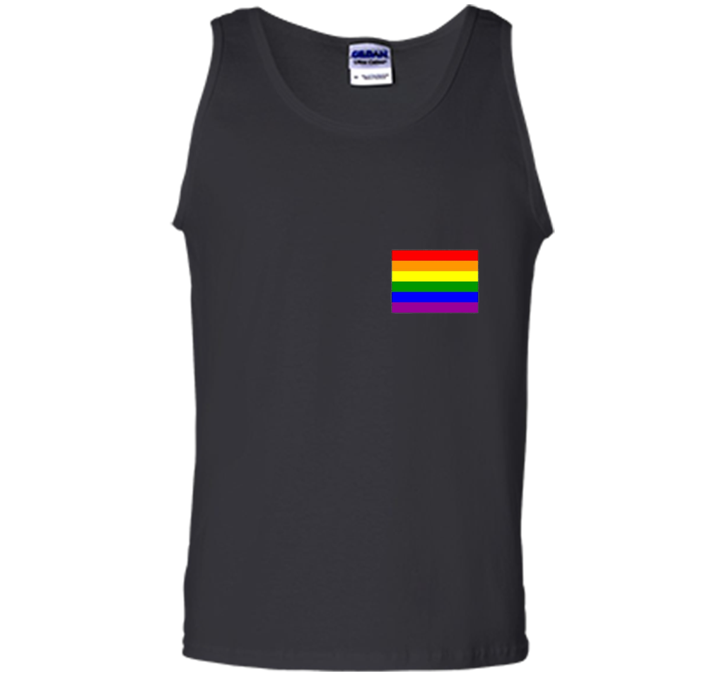 Gay Pride Flag Pocket Tee T-Shirt