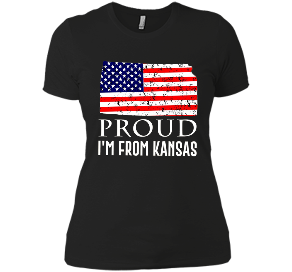 Proud of Kansas-US flag Independence day Tshirt