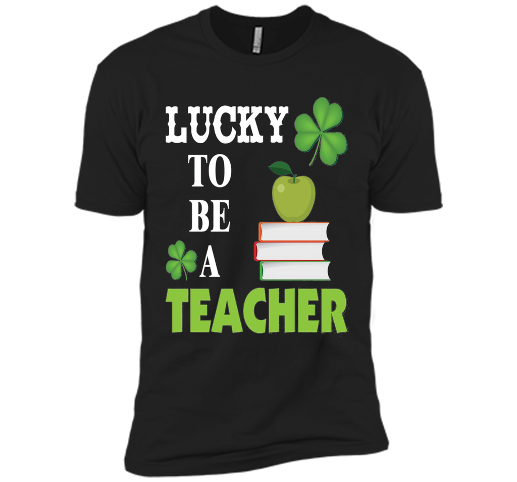 Lucky to be a Teacher St Patricks Day T-Shirt Shamrocks