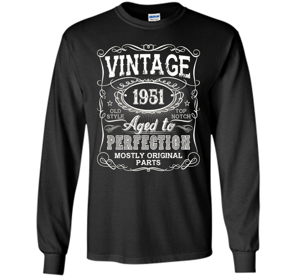 Vintage 1951 Aged To Perfection Tshirt 65th Birthday Gifts