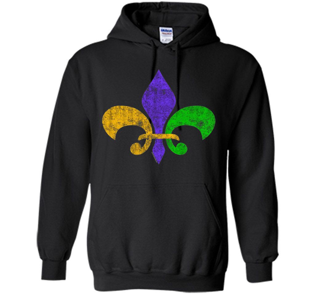 Men's Vintage Fleur-de-Lis Mardis Gras T-Shirt