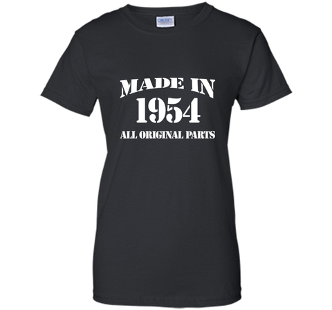 62th Birthday Gift Made In 1954 All Original Parts T-Shirt