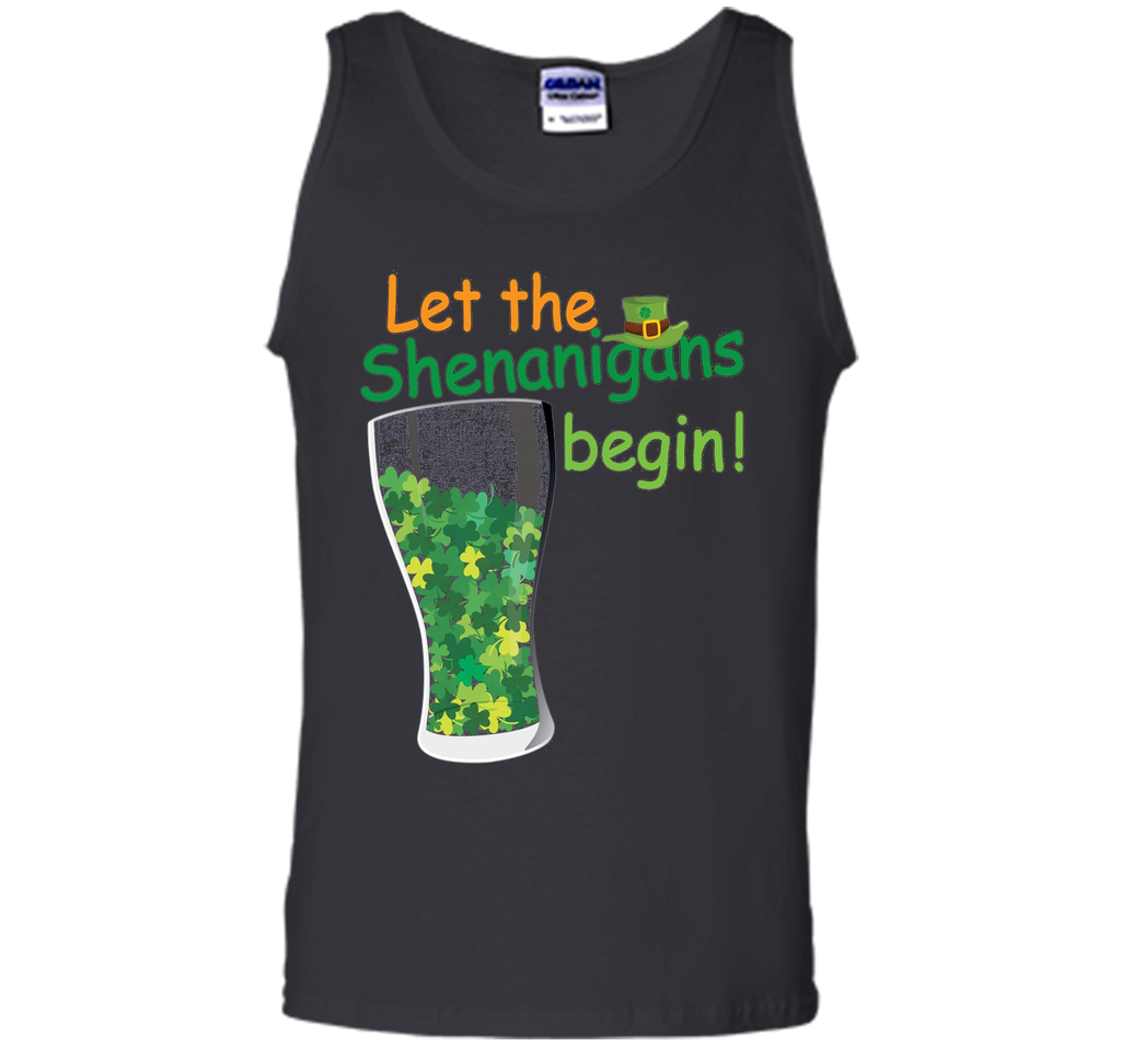 Let The Shenanigans Begin St Patricks Day T-Shirt Shamrocks