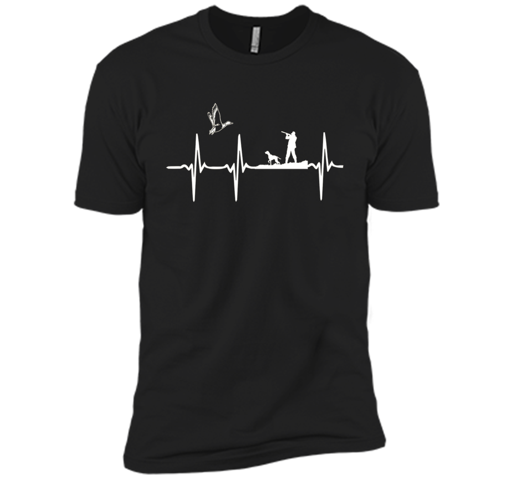 Duck Hunting Waterfowl Hunter Heartbeat T-Shirt