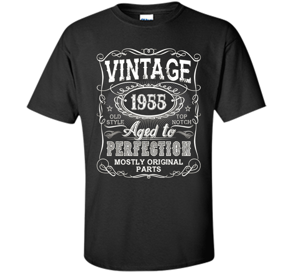 Vintage 1955 Aged To Perfection Tshirt 61st Birthday Gifts