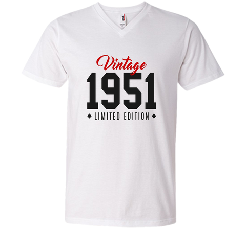 65th Birthday Gift T-Shirt Vintage 1951 Limited Edition Red