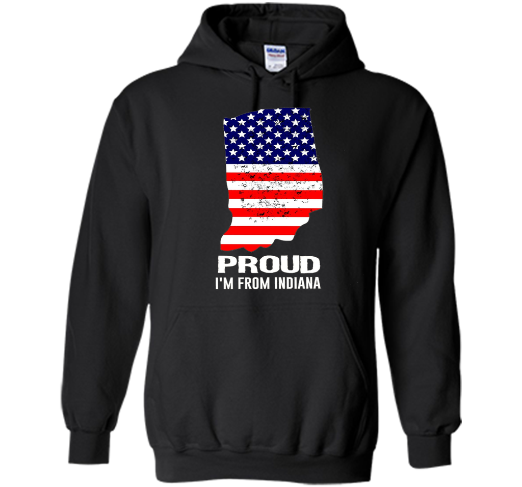 Proud of Indiana-US flag Independence day Tshirt