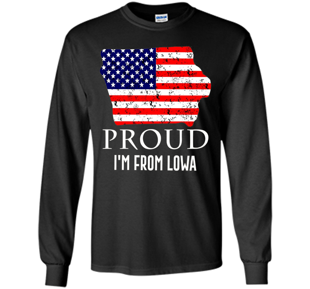 Proud of Lowa-US flag Independence day Tshirt
