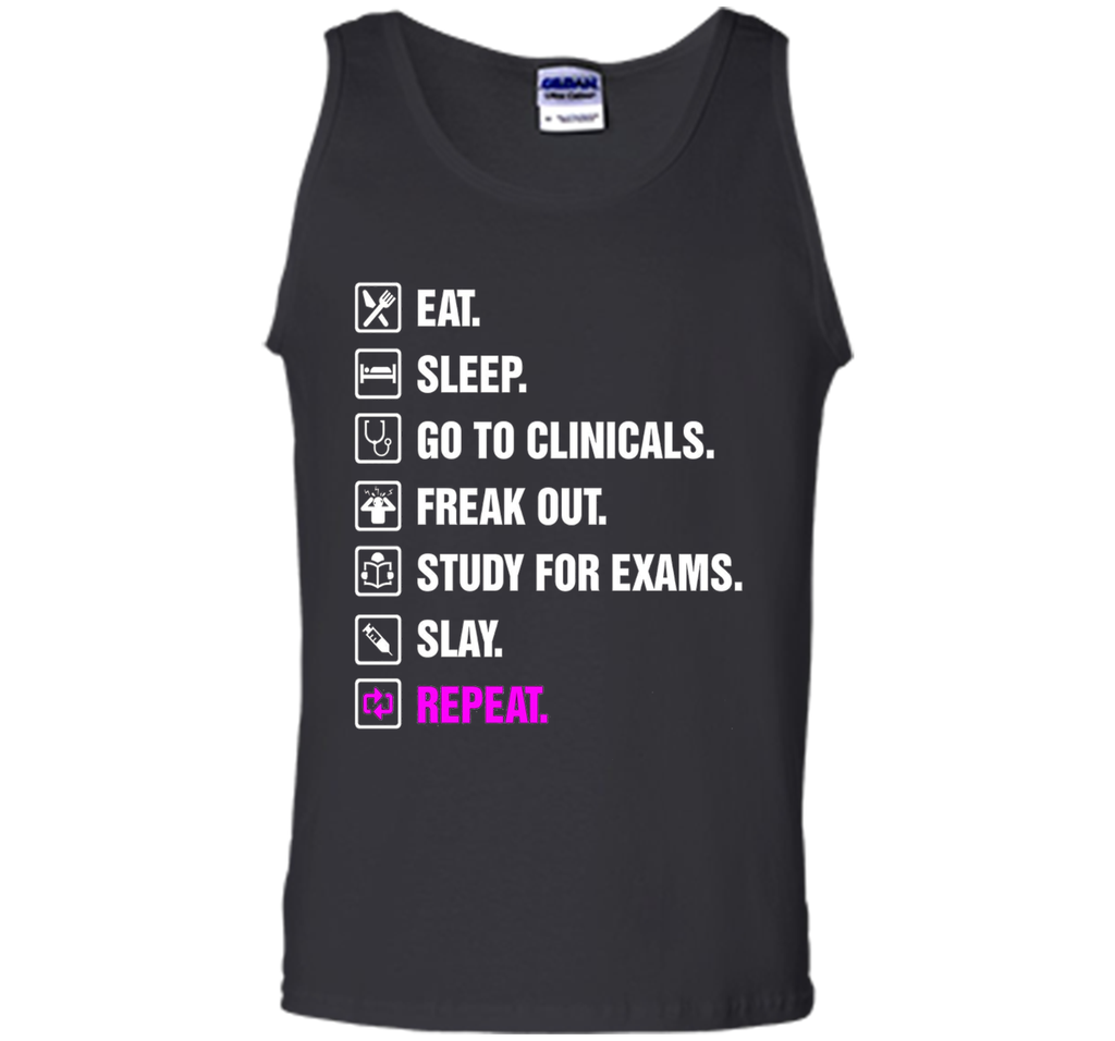 Funny Nurse Shirt Slay RN LPN Clinicals Nursing School