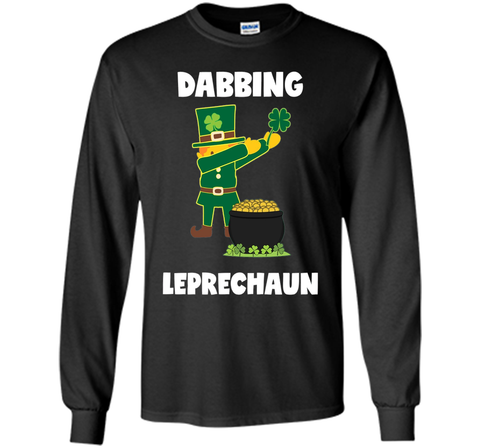Dabbing Leprechaun St. Patricks Day Tshirt for Boys Girls