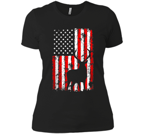 America Flag Deer Hunting T-Shirt Gift for Hunter