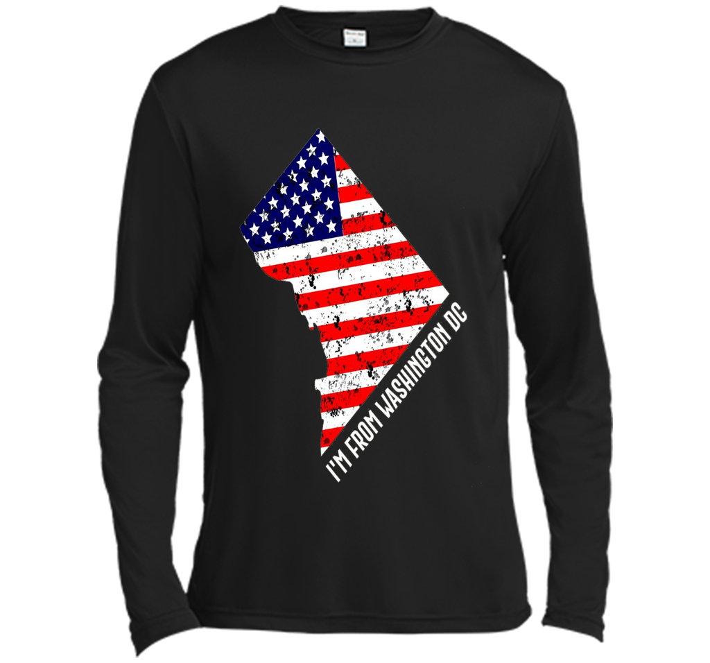 Proud of Washiongton DC USA flag Independence day Tshirt