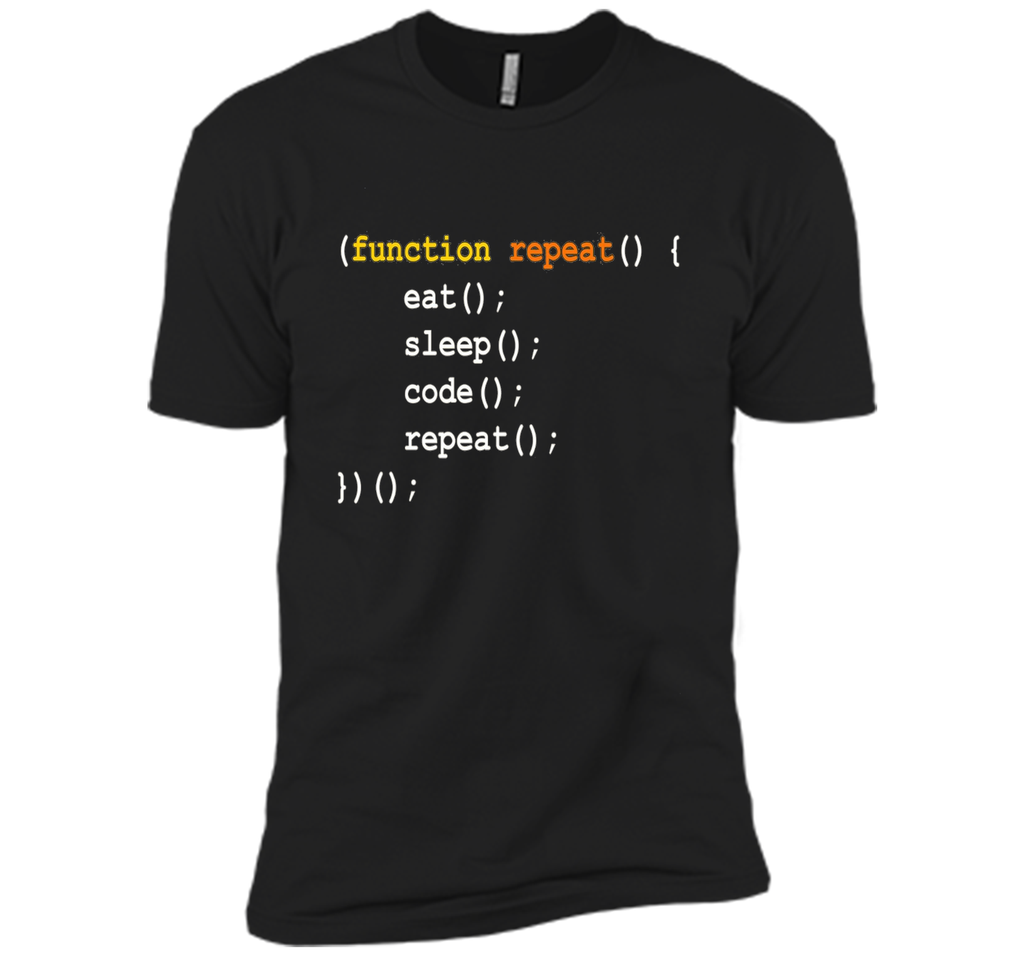 Eat Sleep Code Repeat - Funny T-shirt