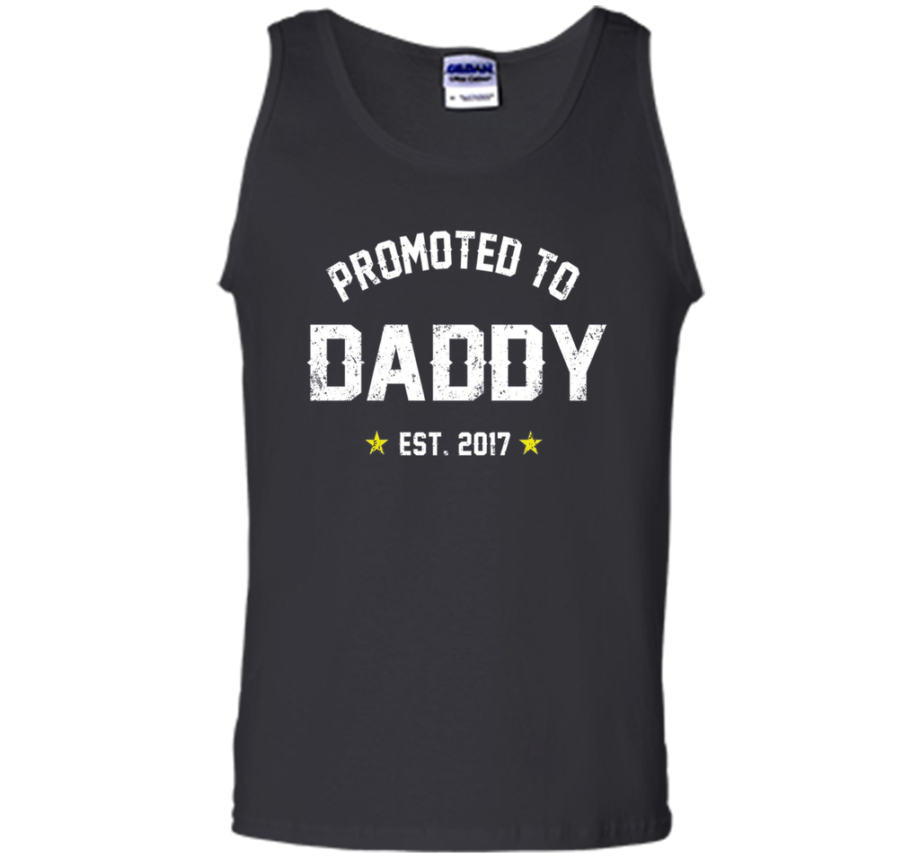 Men's Promoted To Daddy Shirt: Gift For New Dad Est. 2017 T-Shirt