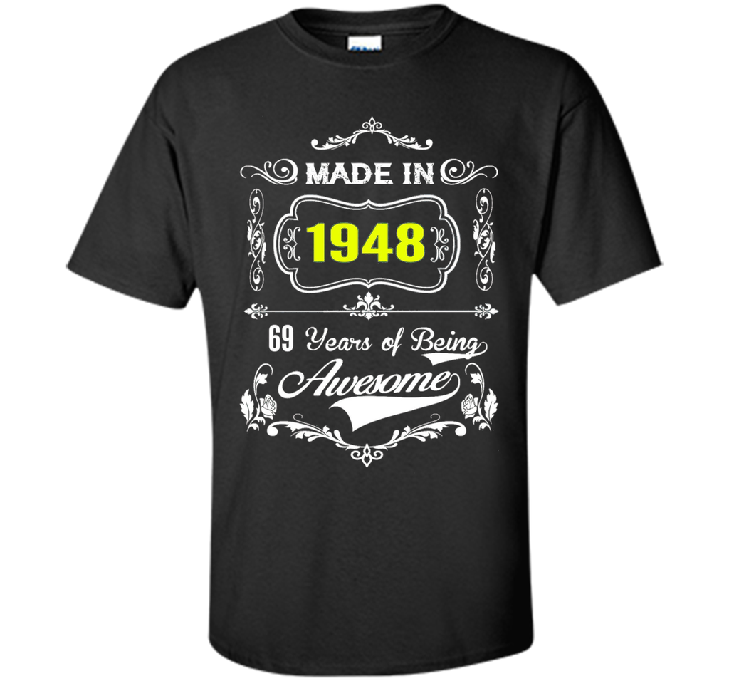 Made in 1948 Tshirt 69th Birthday 69 Years Gift