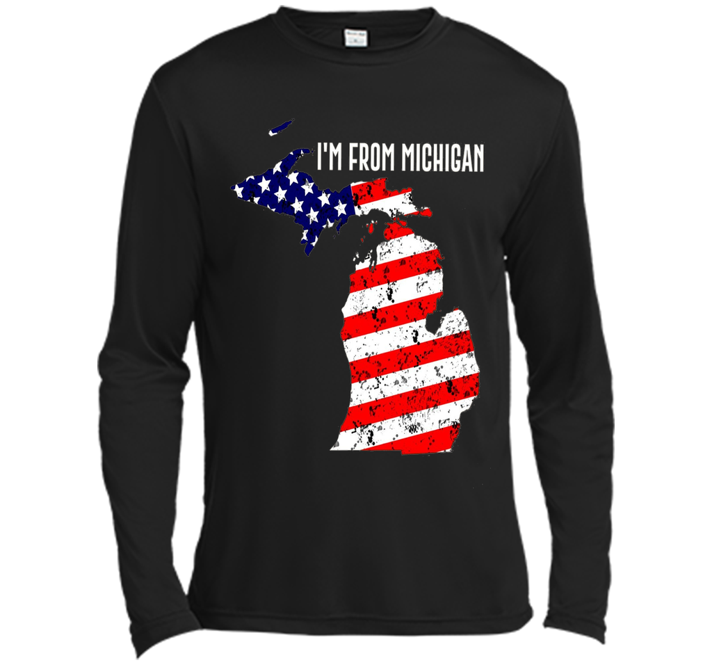 Proud of Michigan-US flag Independence day Tshirt