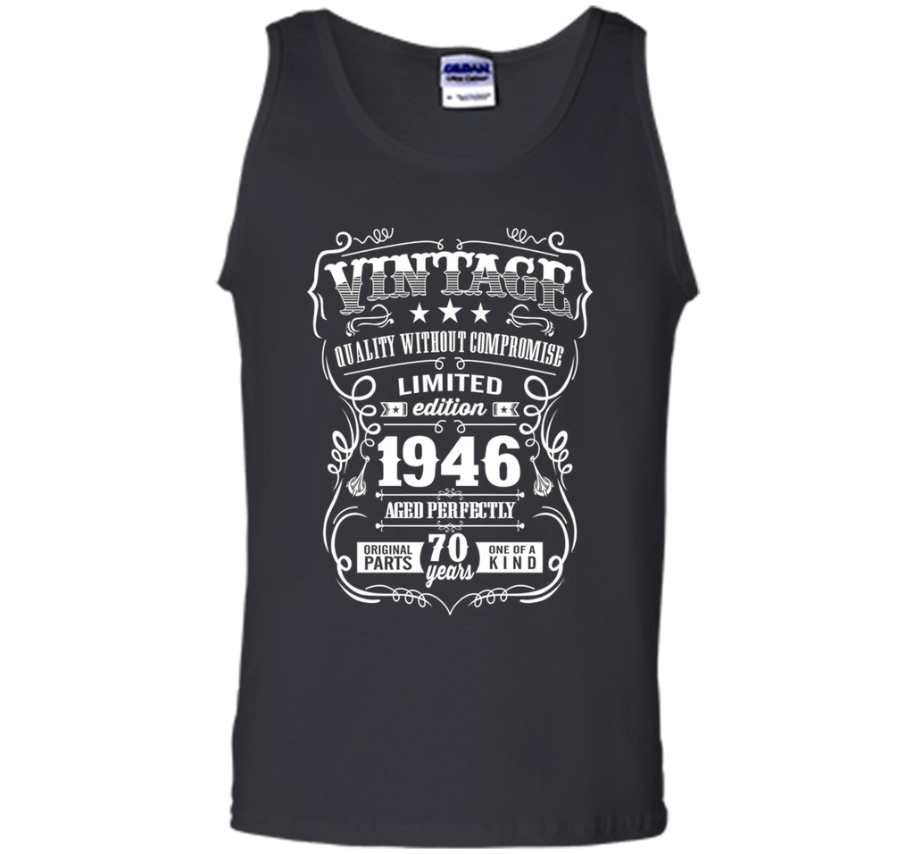 Vintage 1946 birthday shirt. 70th birthday shirts 1946