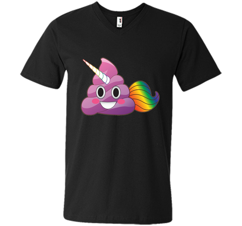 Cute Magical Unicorn Poop Emoji with Rainbow Tail  T-Shirt