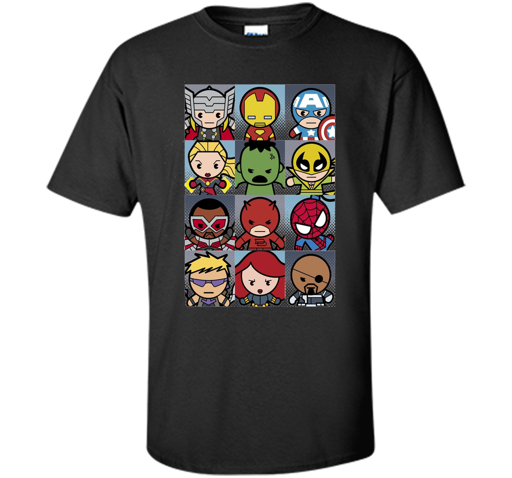 Kawaii Heroes Graphic T-Shirt