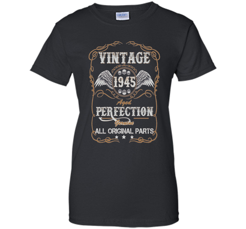 Birthday Year Gift Vintage 1945 All Original Parts T-Shirt