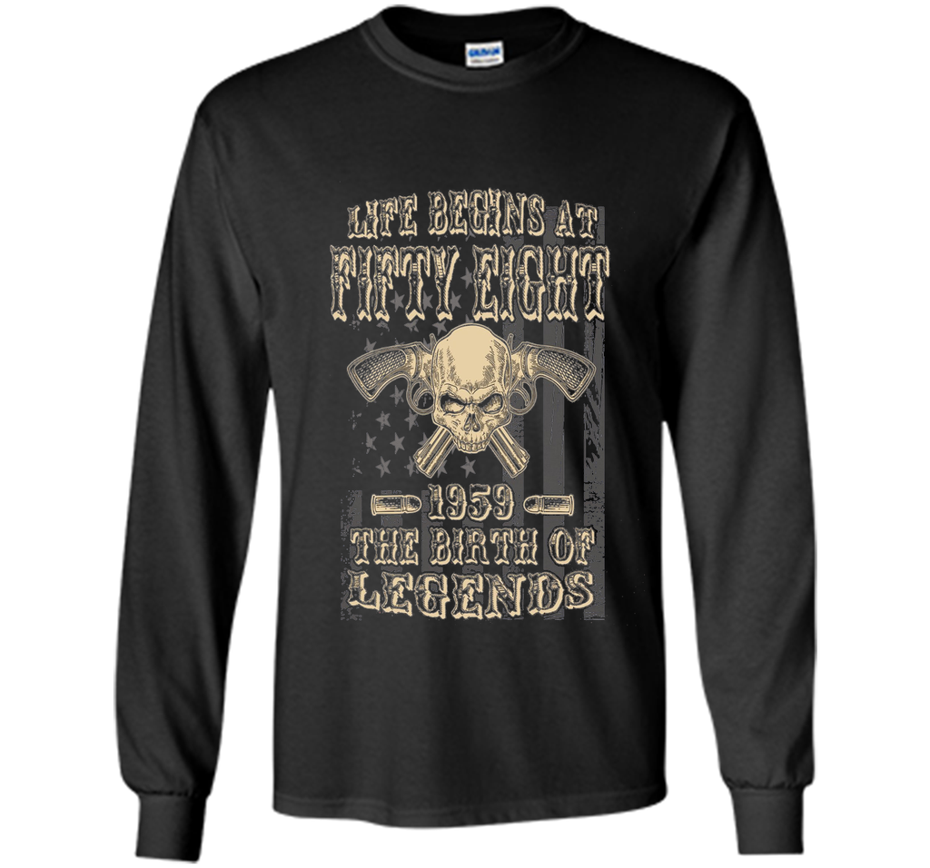 Life Begins At Fifty Eight 1959 The Birth Of Legends t-shirt