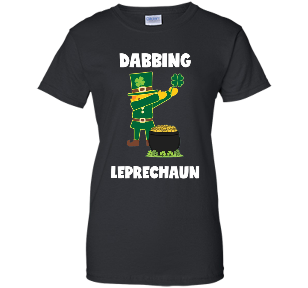 Dabbing Leprechaun St. Patricks Day Tshirt for Boys Girls