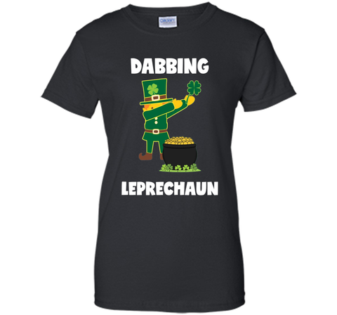 Dabbing Leprechaun St. Patricks Day Tshirt for Boys Girls