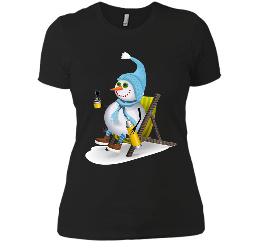 Snowman Camping T-Shirt