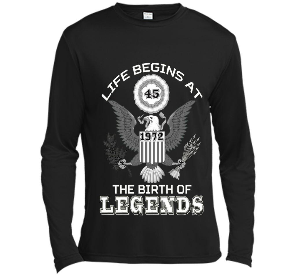 Life Begins at 45 T Shirt The Birth of Legends Tee Gift cool shirt